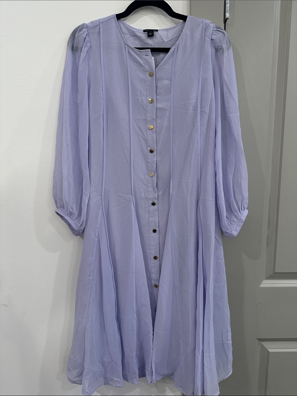 NWT Lilac Button-Front Women's Dress